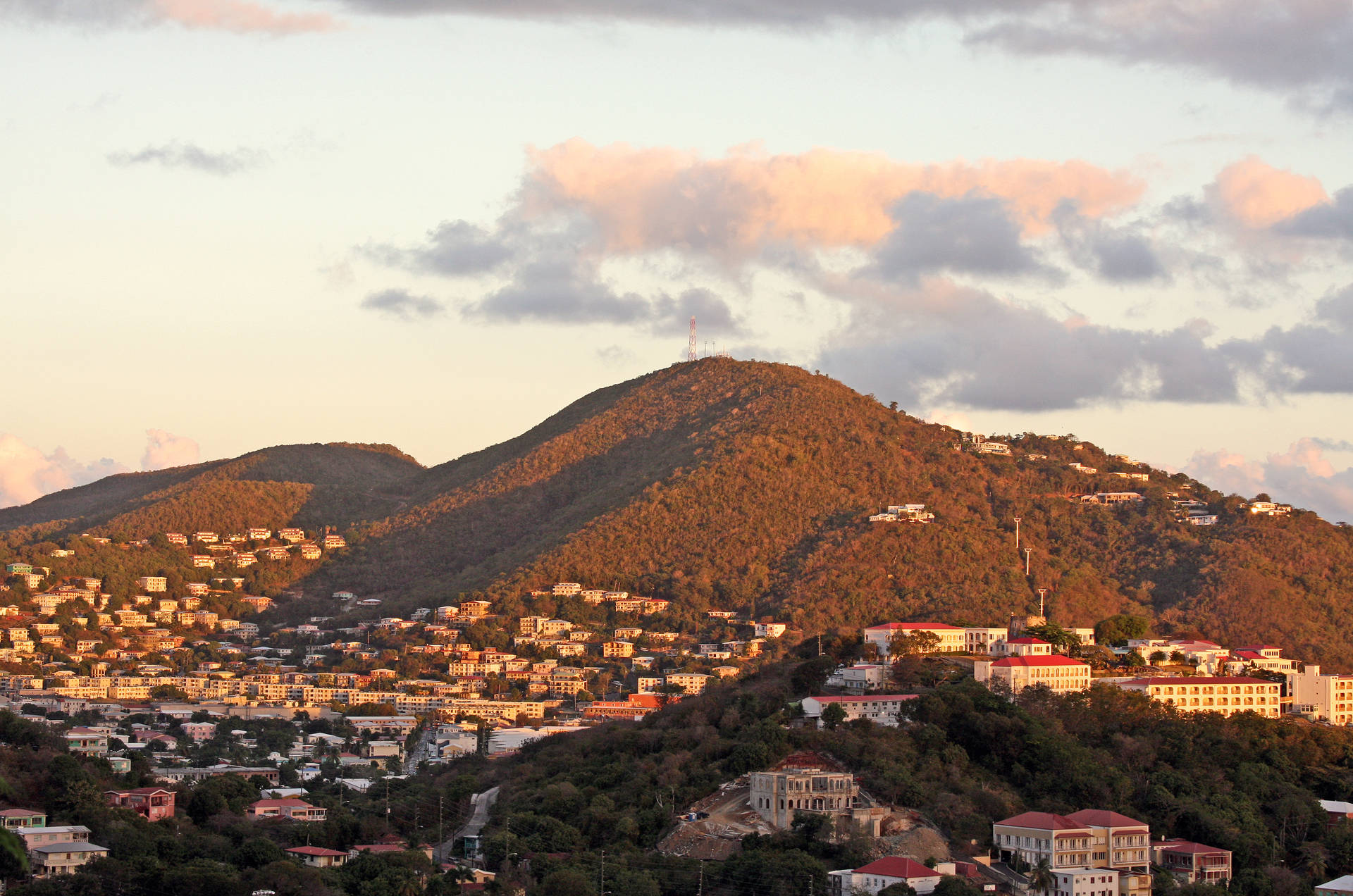 Virgin Islands Flag Hill Background