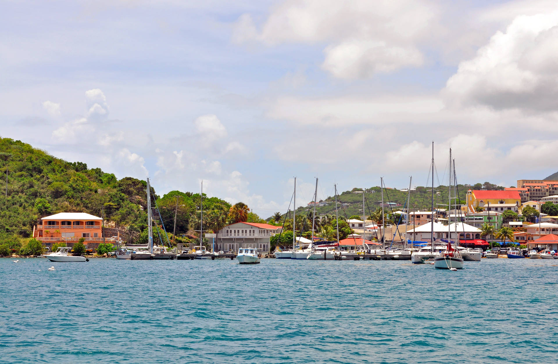 Virgin Islands Harbor View Background