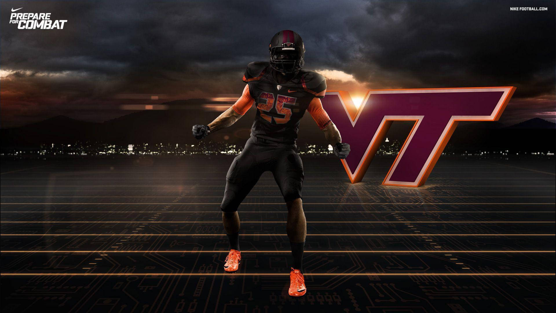 Virginia Tech Football Logo Background