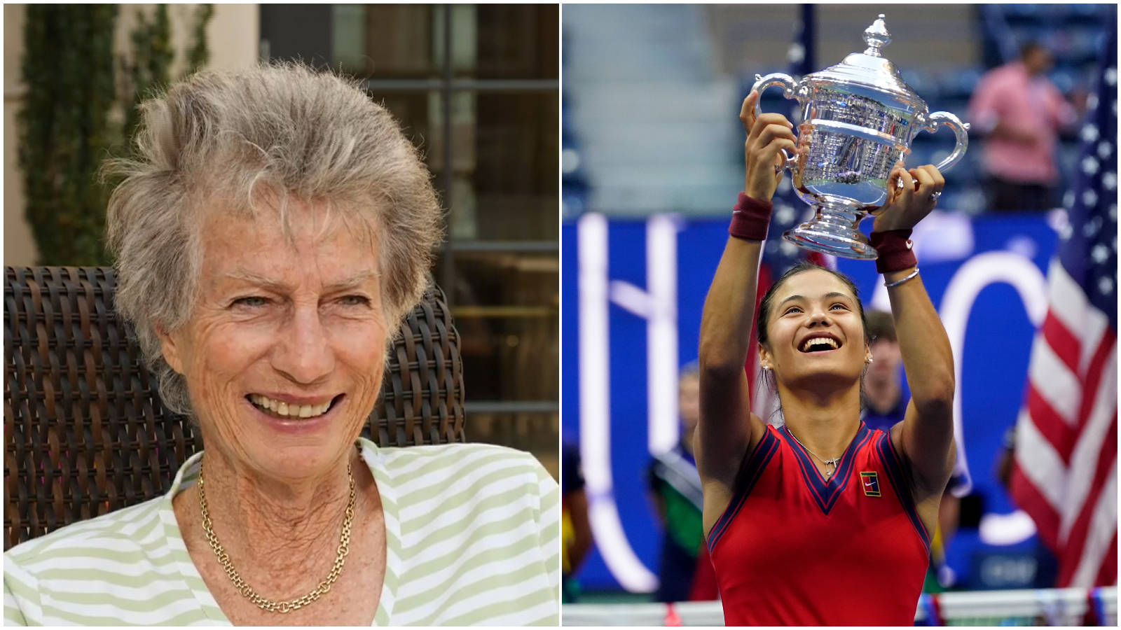 Virginia Wade At Us Open Glory Background