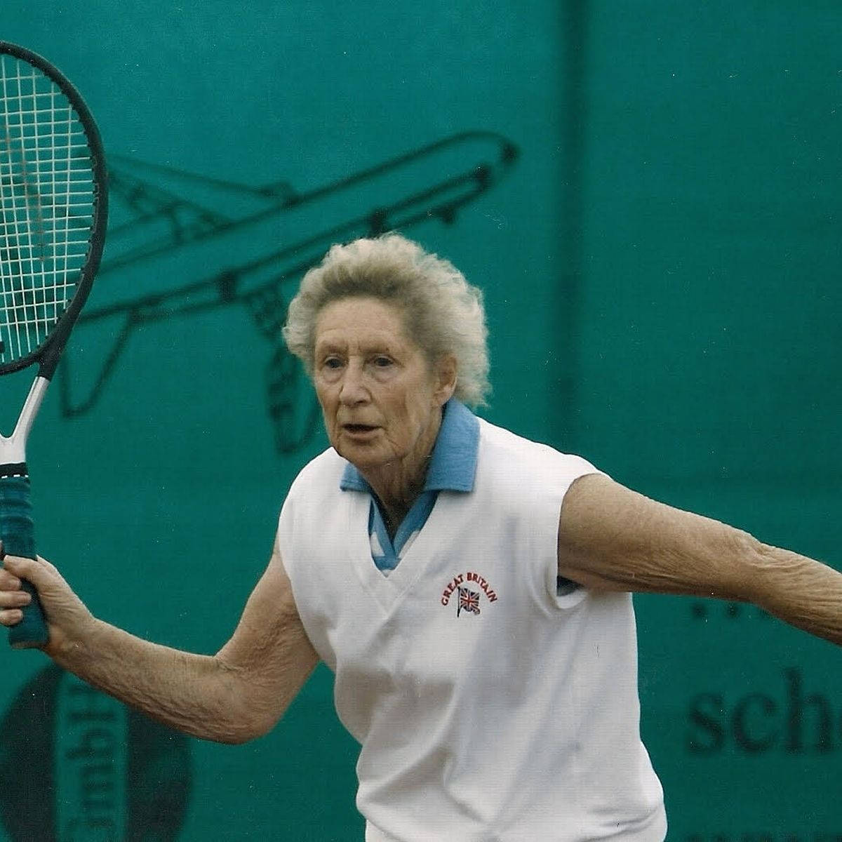 Virginia Wade Playing Old Age Background