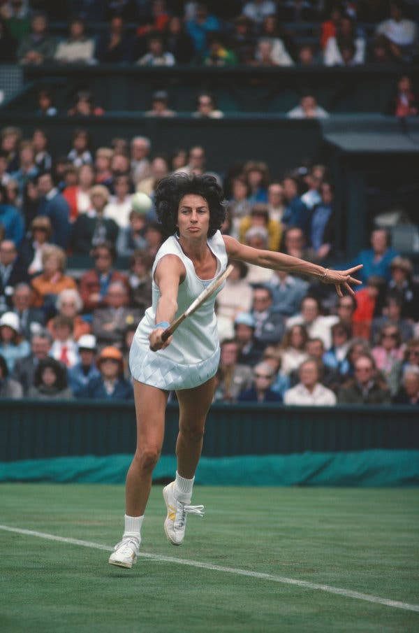 Virginia Wade Playing Tennis Background