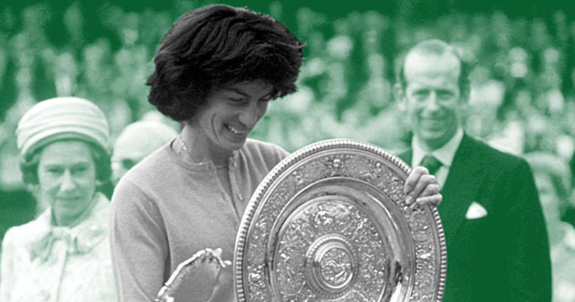 Virginia Wade Receiving Award Background