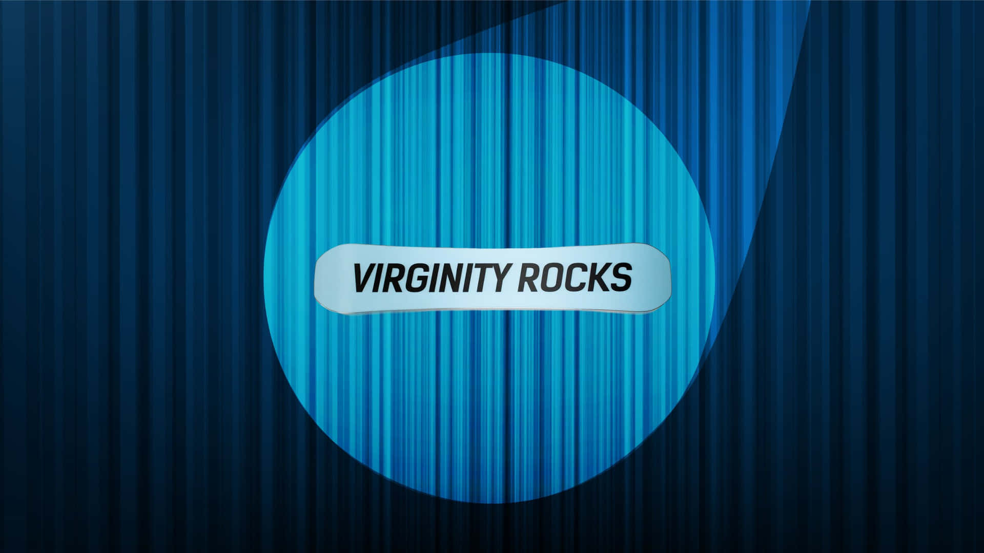 Virginity Rocks Blue Background Background