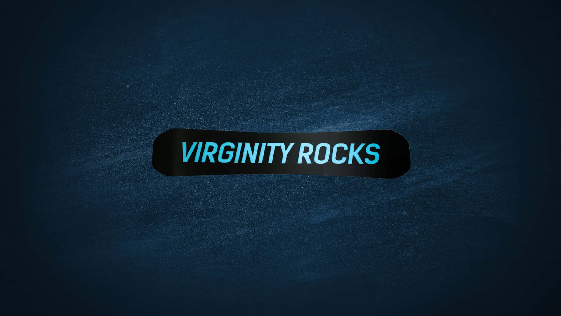 Virginity Rocks Texton Blue Background Background