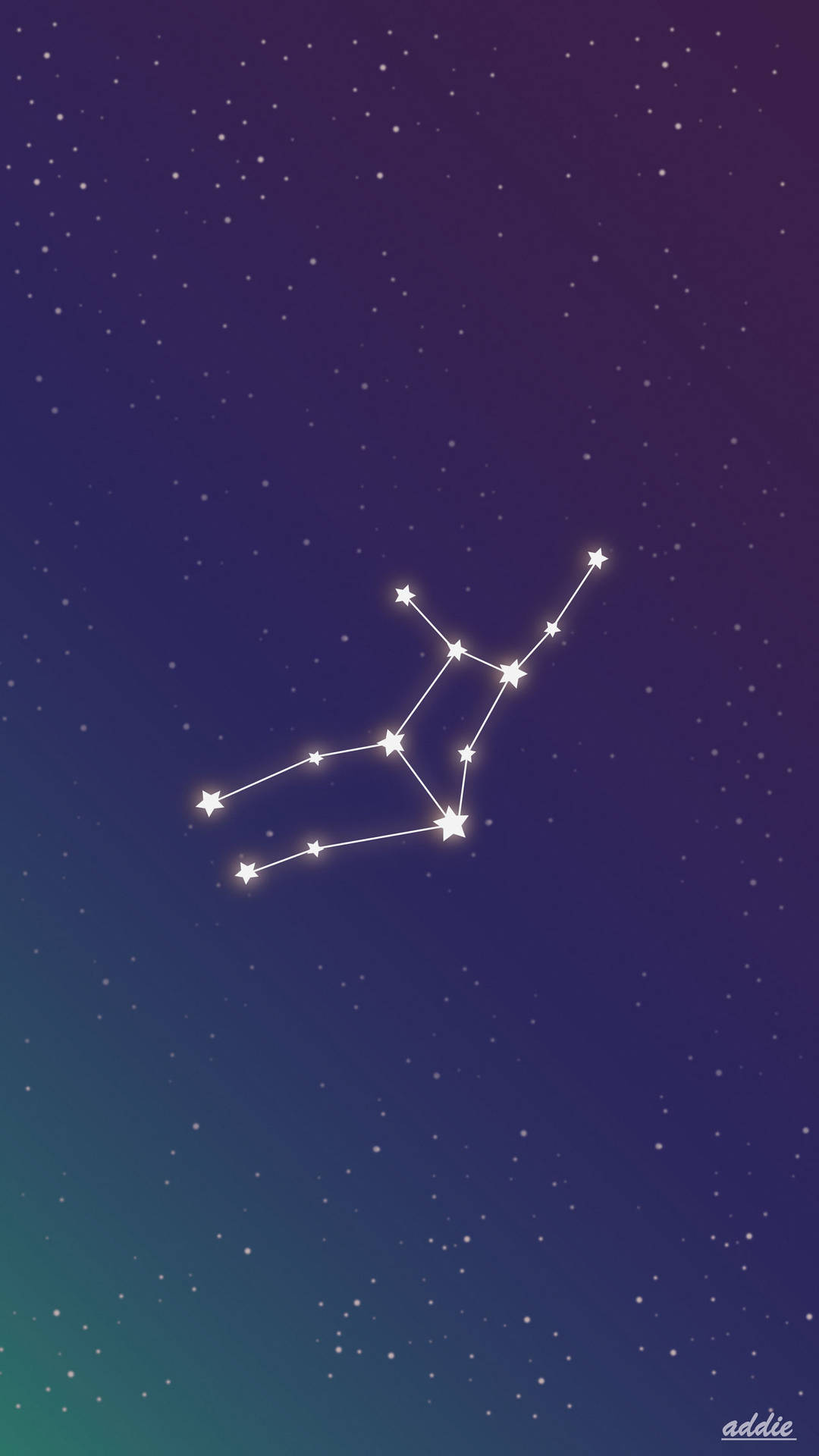 Virgo Constellation Starry Aesthetic Background
