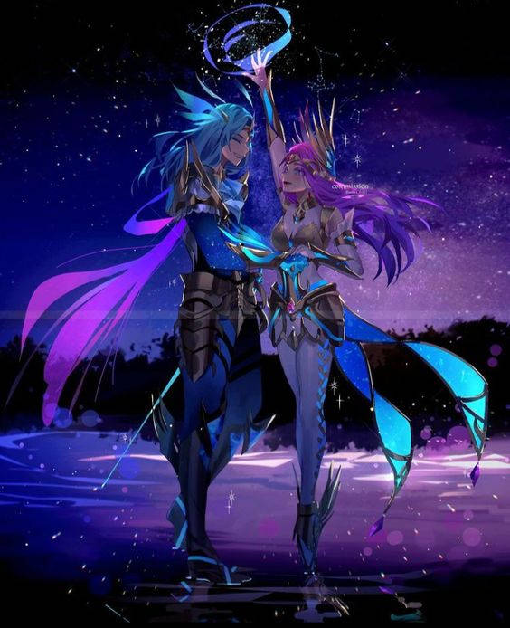 Virgo Odette And Pisces Lancelot Mobile Legend Background