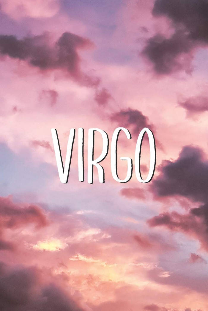 Virgo Pink Sunset Sky Background