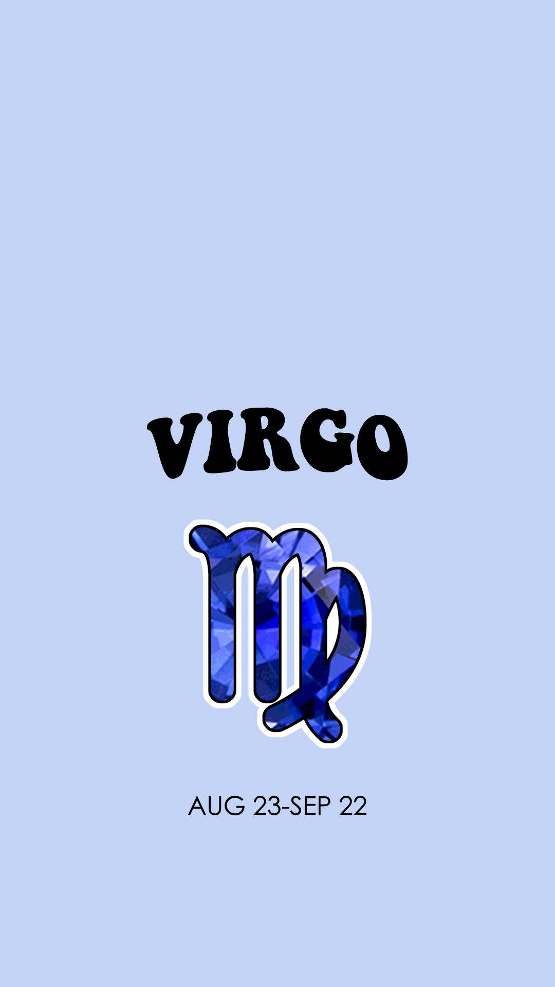 Virgo Zodiac August To September Background