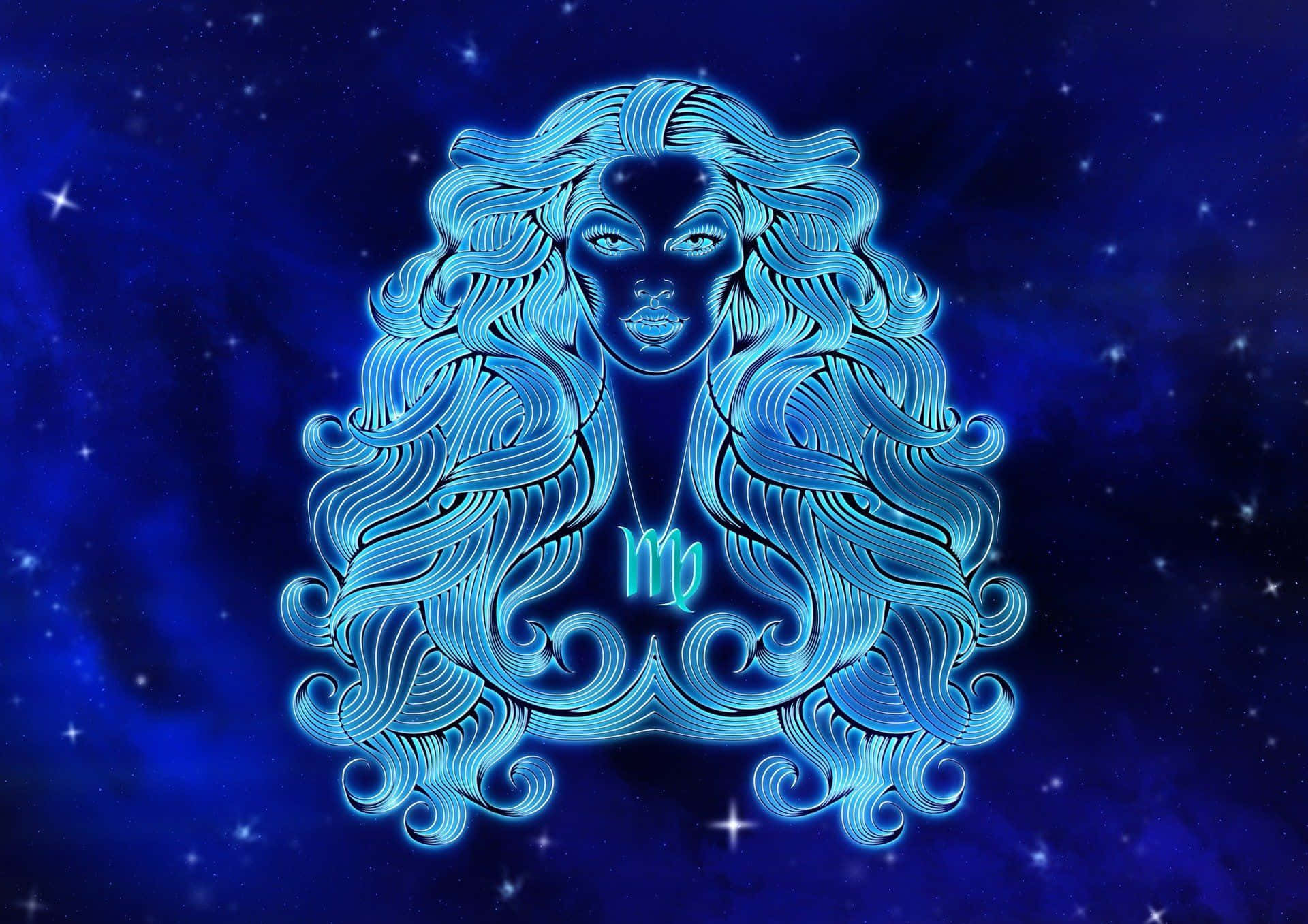 Virgo Zodiac Sign Artwork Background