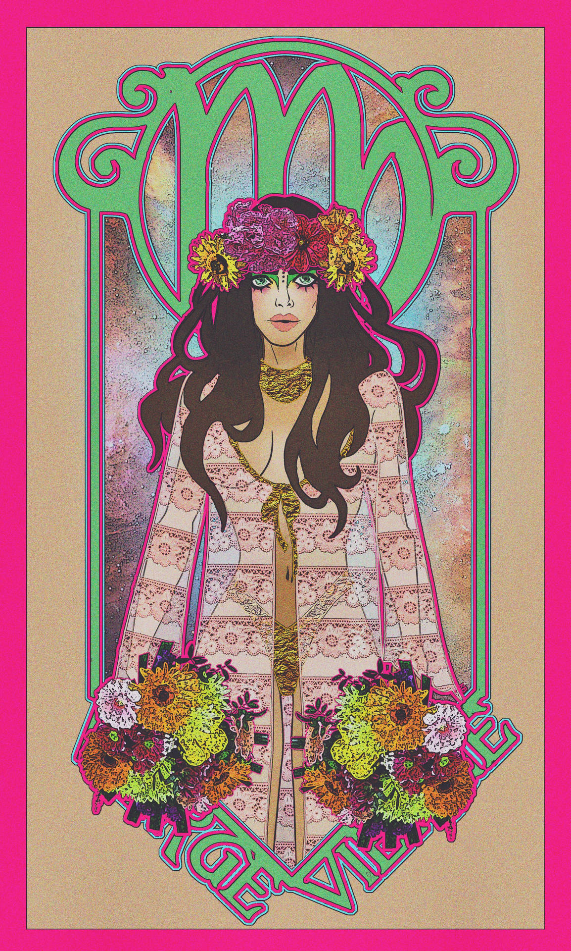 Virgo Zodiac Tarot Card Background