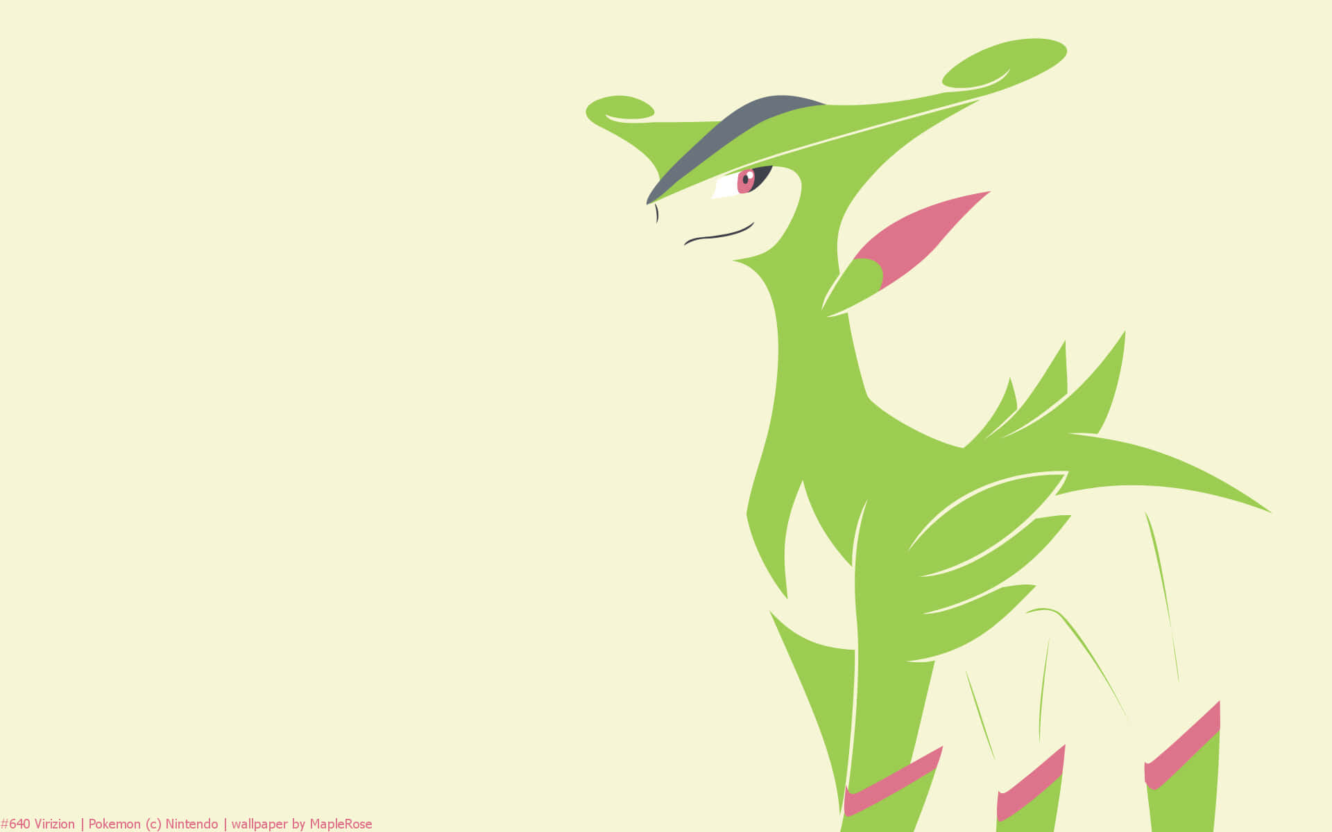 Virizion In A Majestic Pose Background