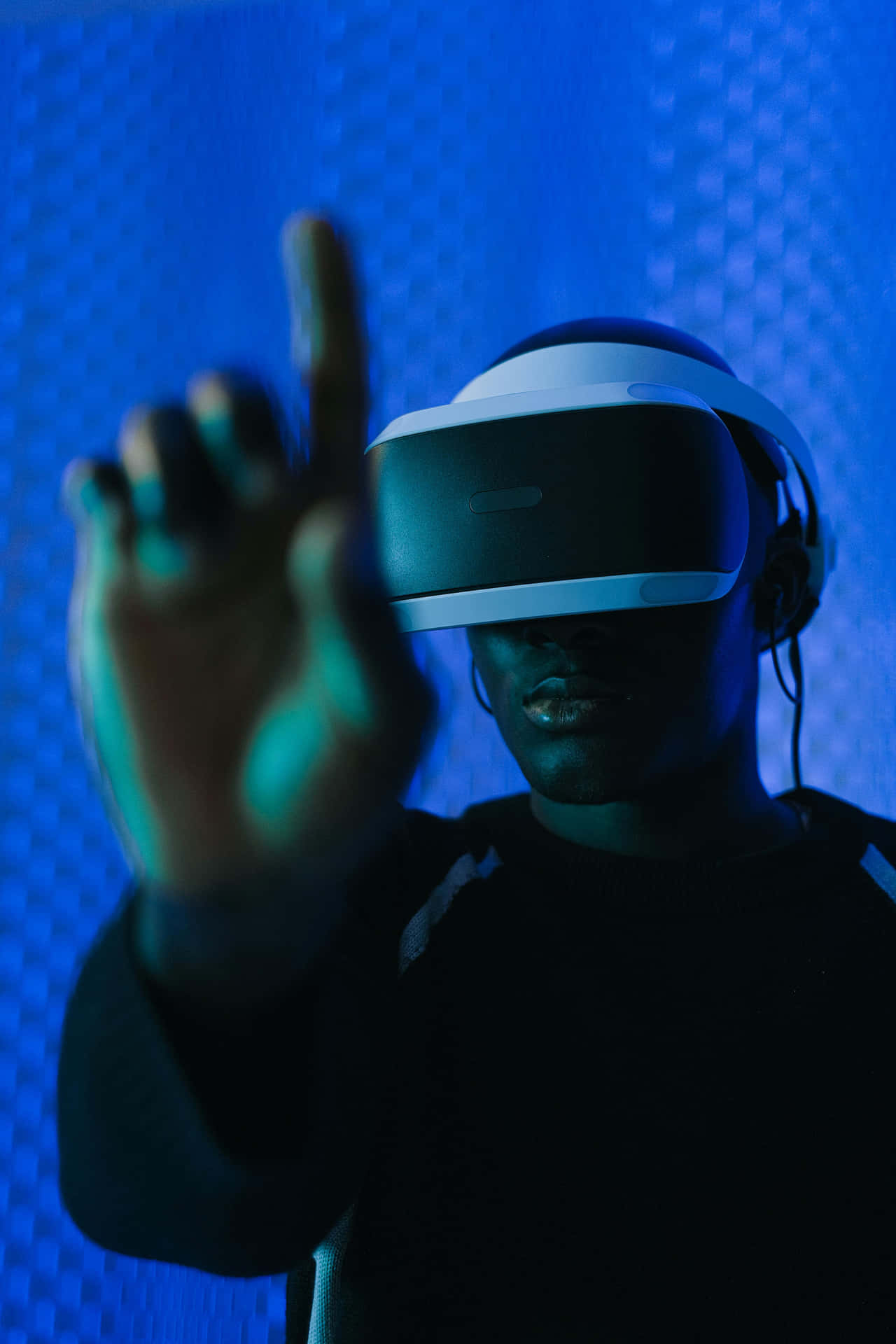 Virtual Reality Experience Blue Hues