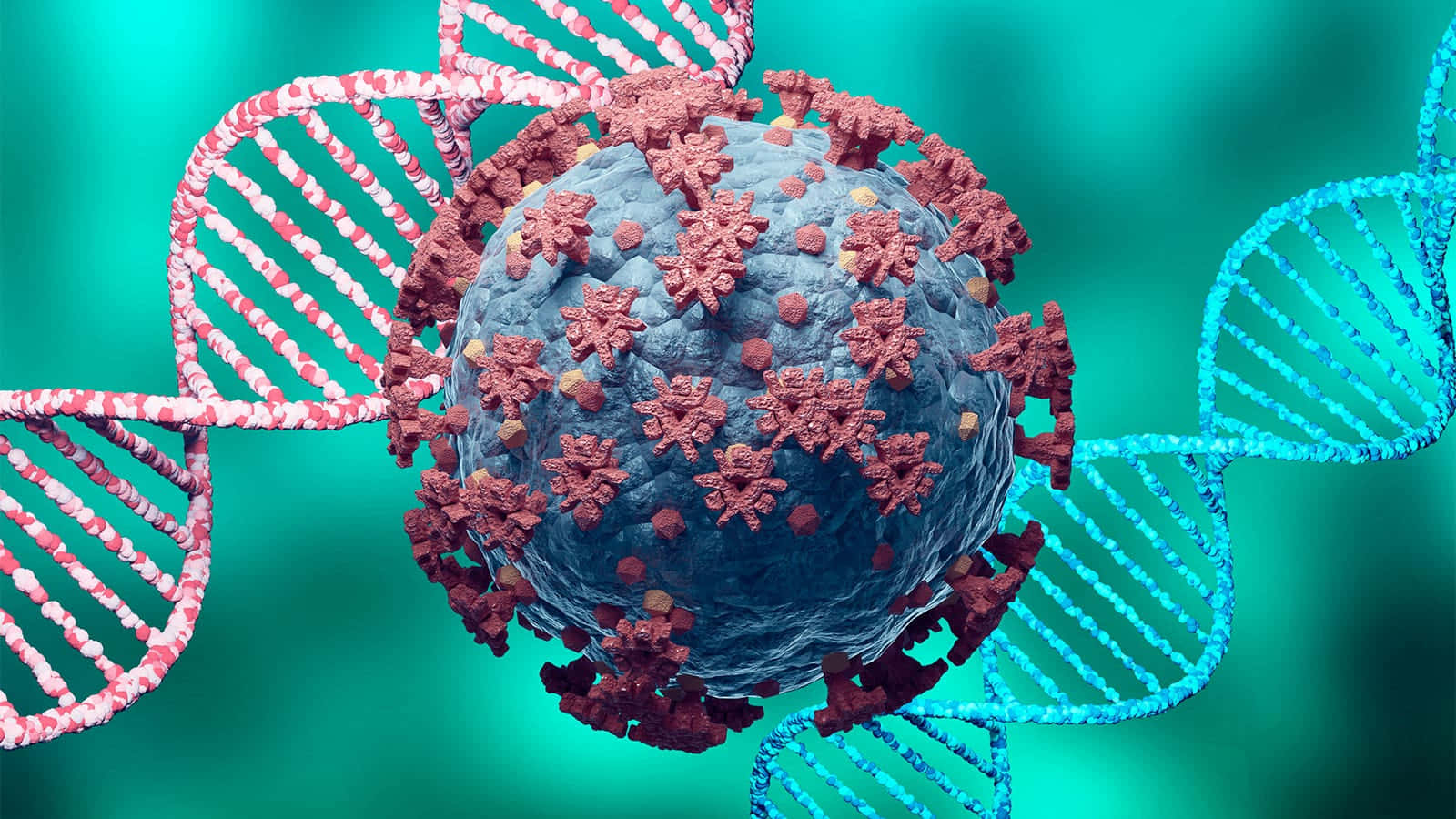 Virulent Virus With Dna Background