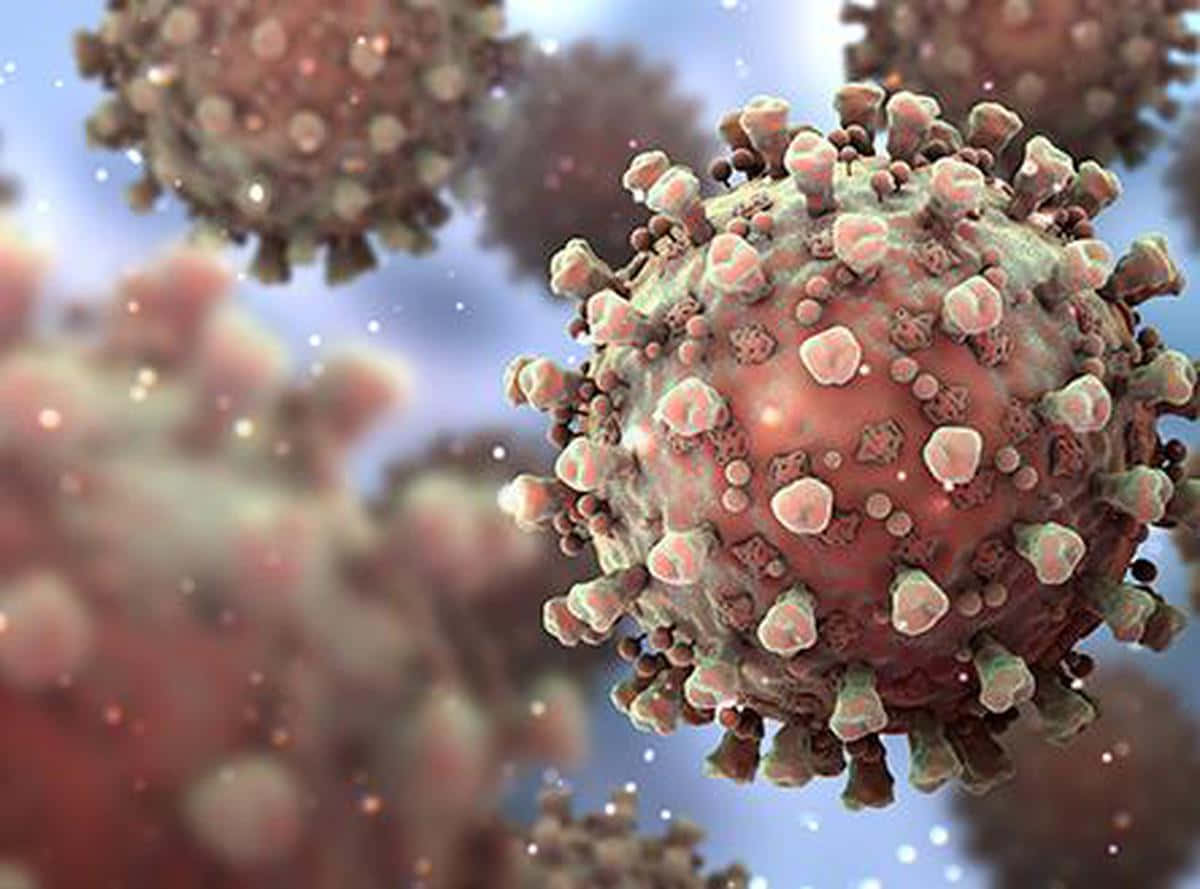 Virulent Viruses Of Corona Virus Background