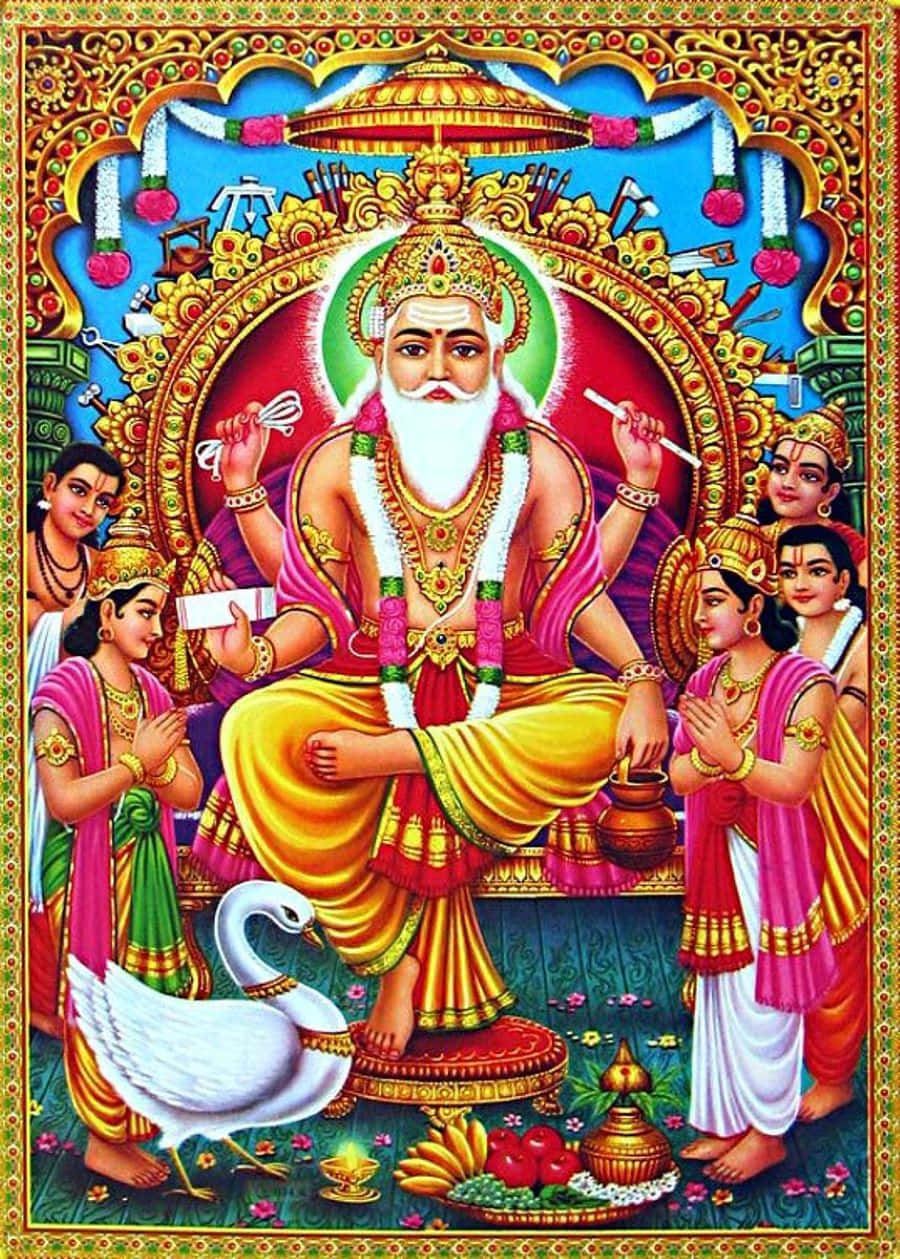 Vishwakarma Hindu God Artwork