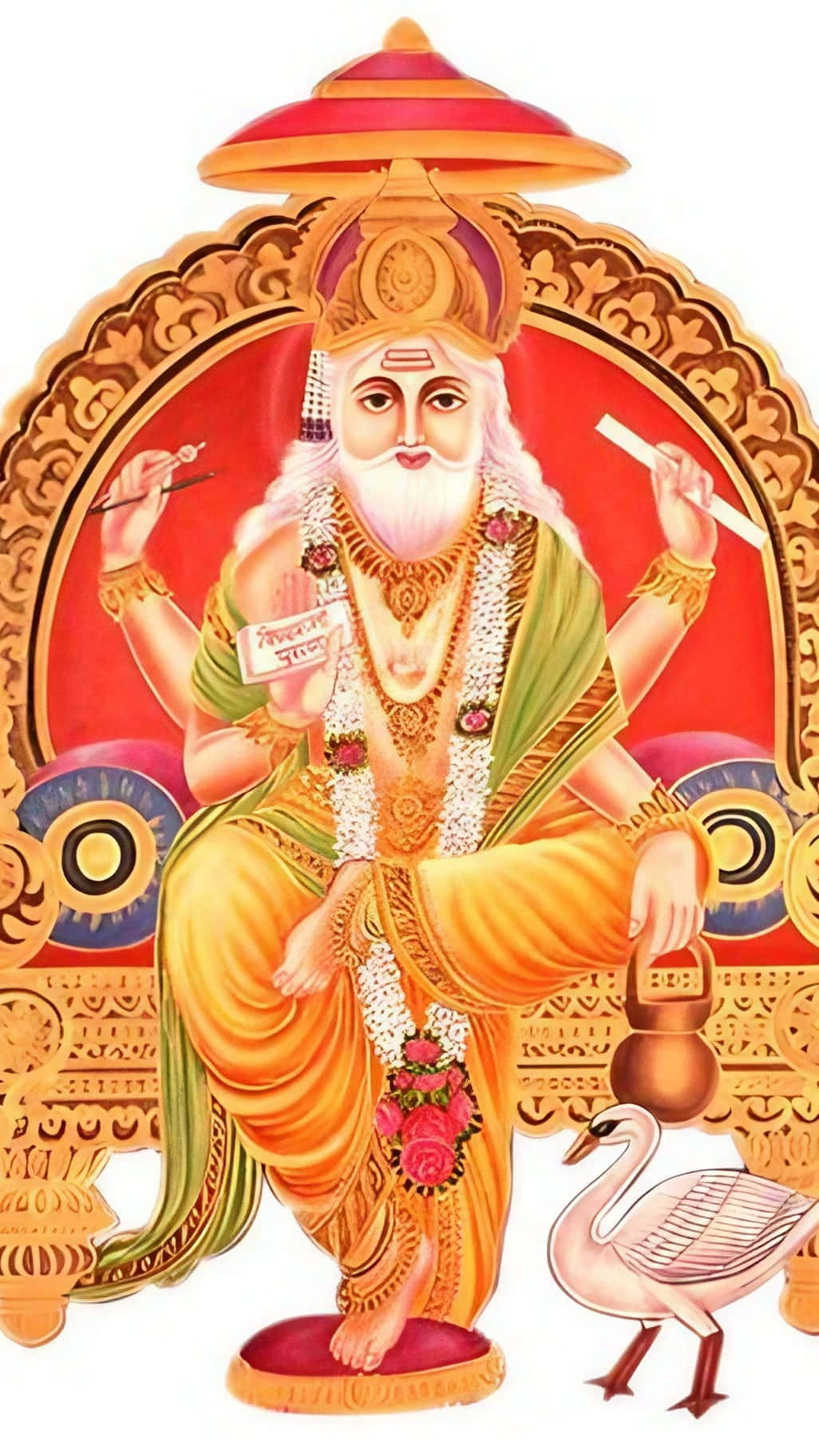 Vishwakarma Hindu Godof Architecture Background