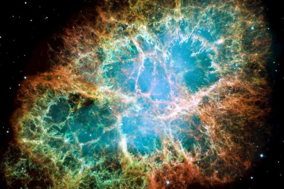 Visible Crab Nebula Details Background