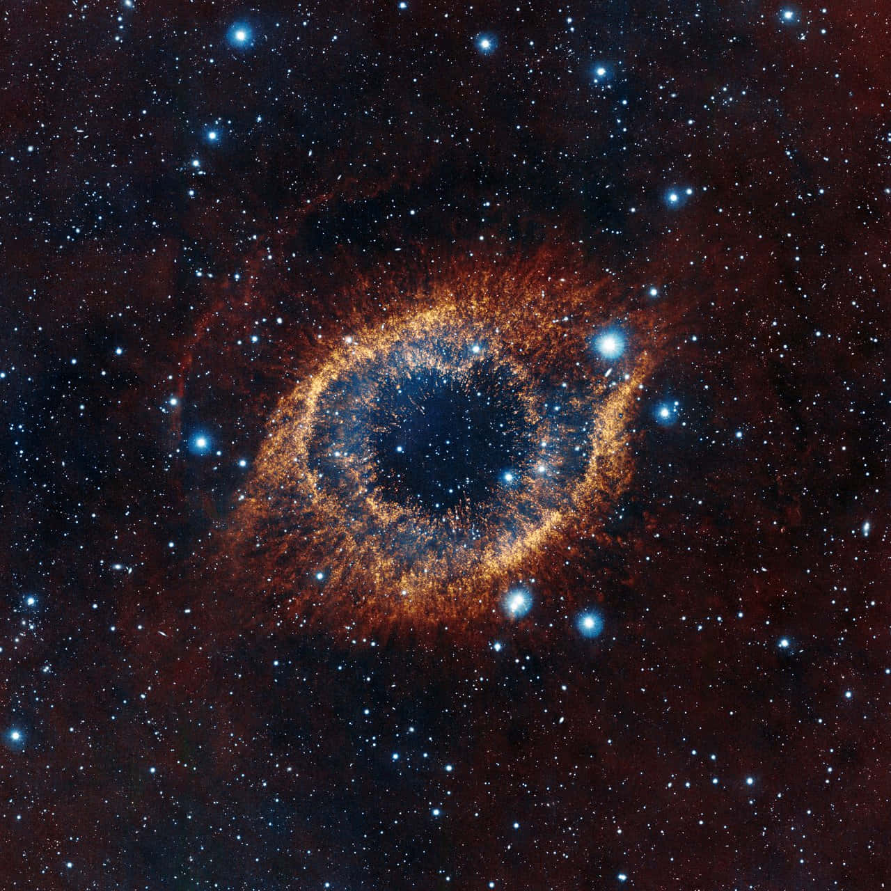 Visible Eye In Space Background