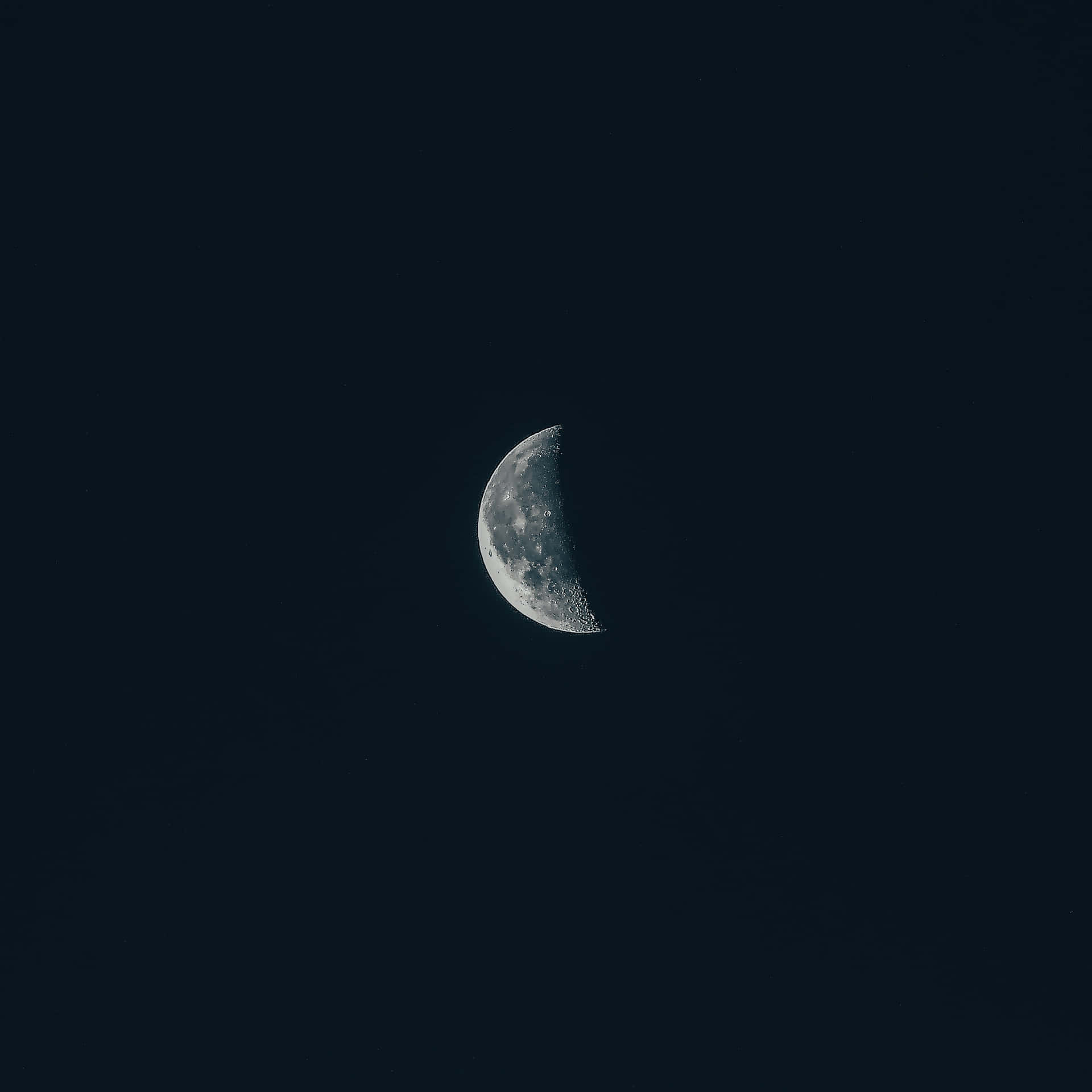 Visible Half Moon Background