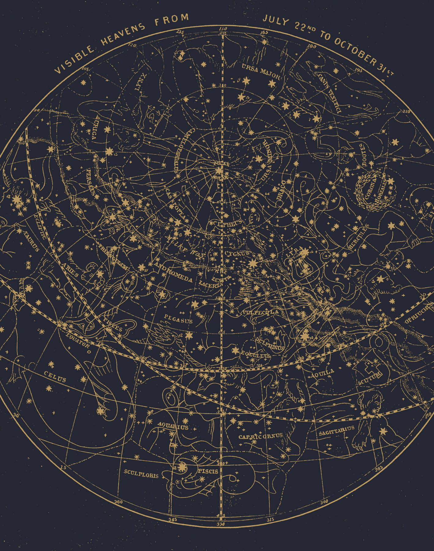 Visible Heavens Chart Background