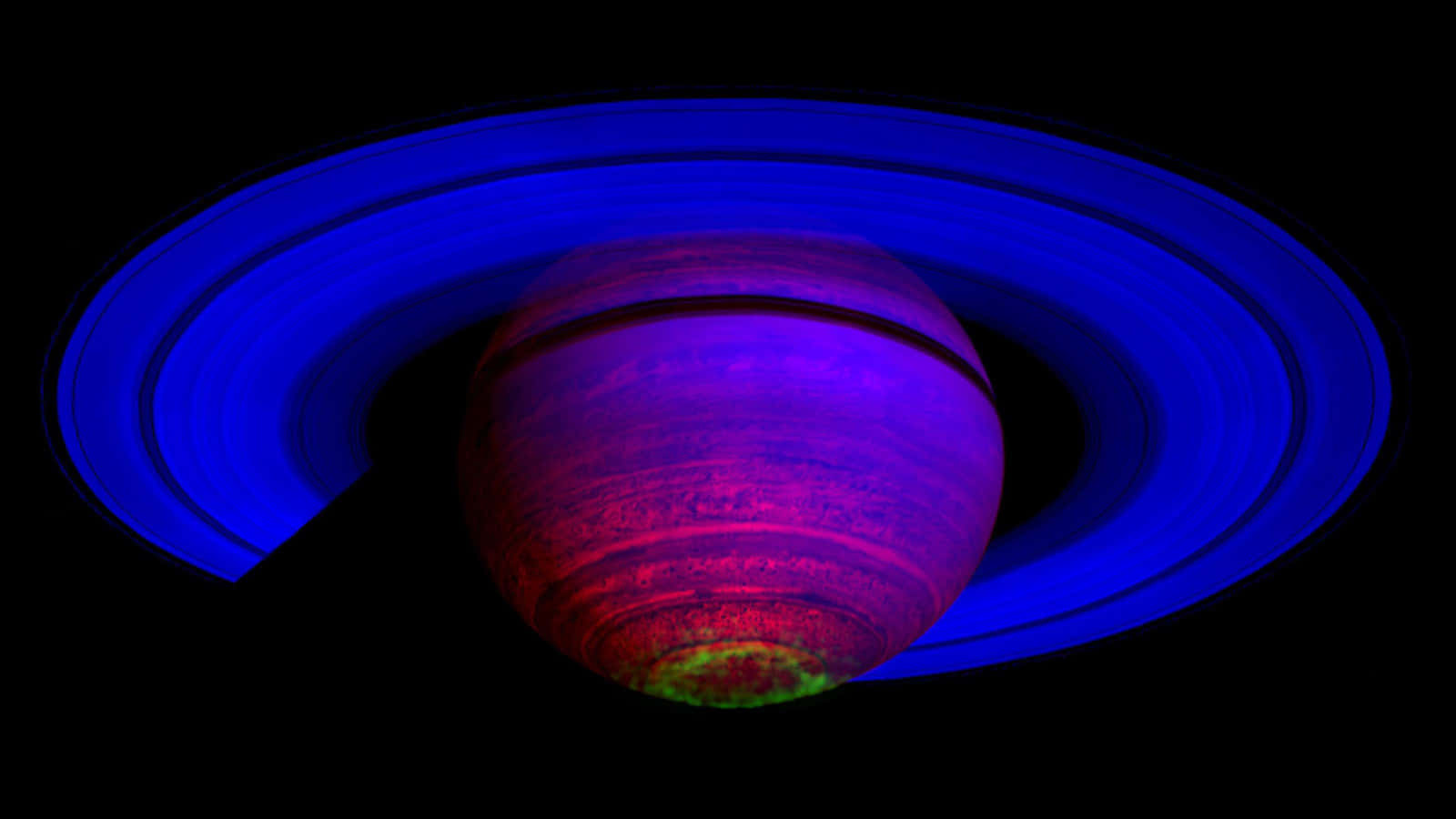 Visible Purple Ring Planet