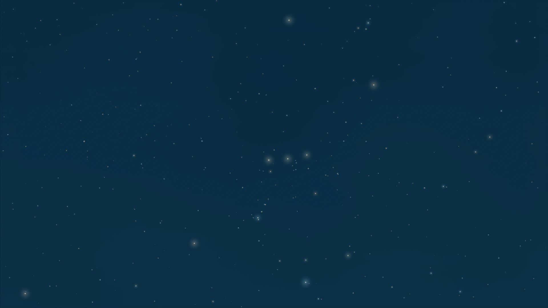 Visible Stars In Blue Sky Background