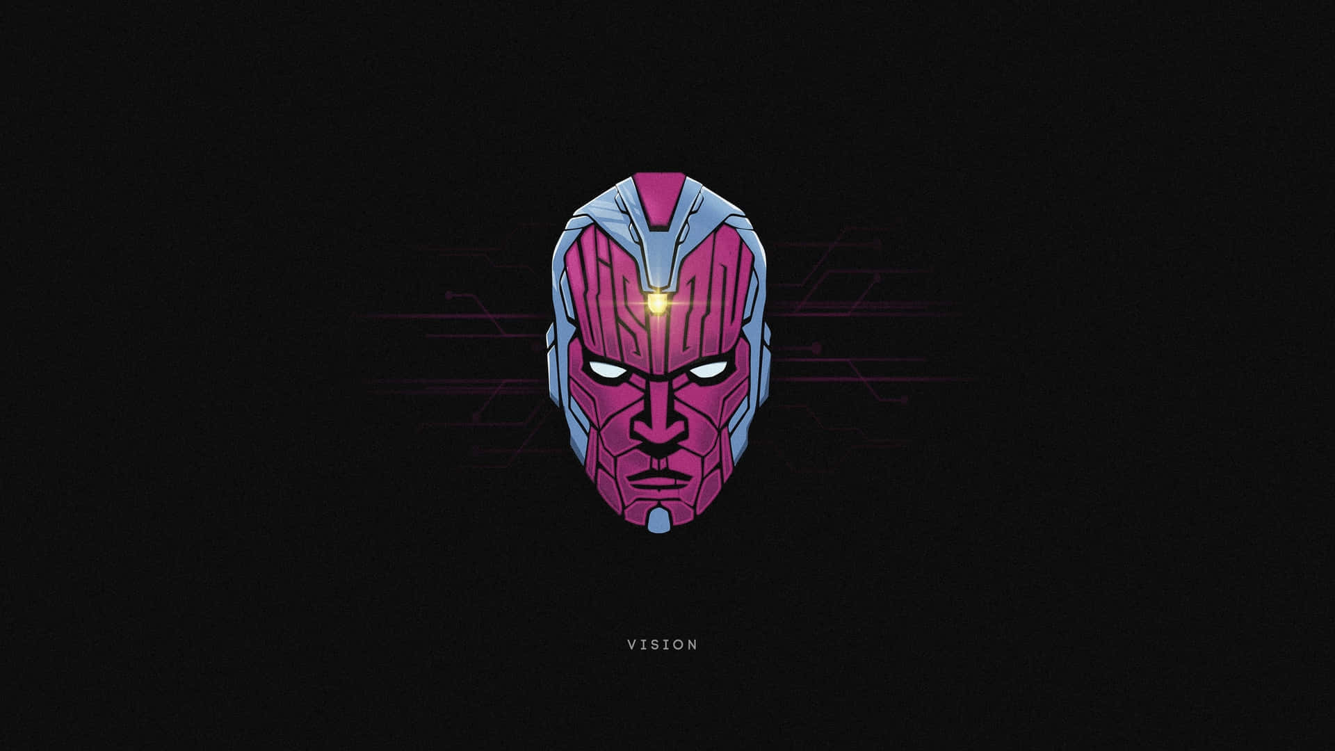 Vision, An Avenger Ready To Battle Background