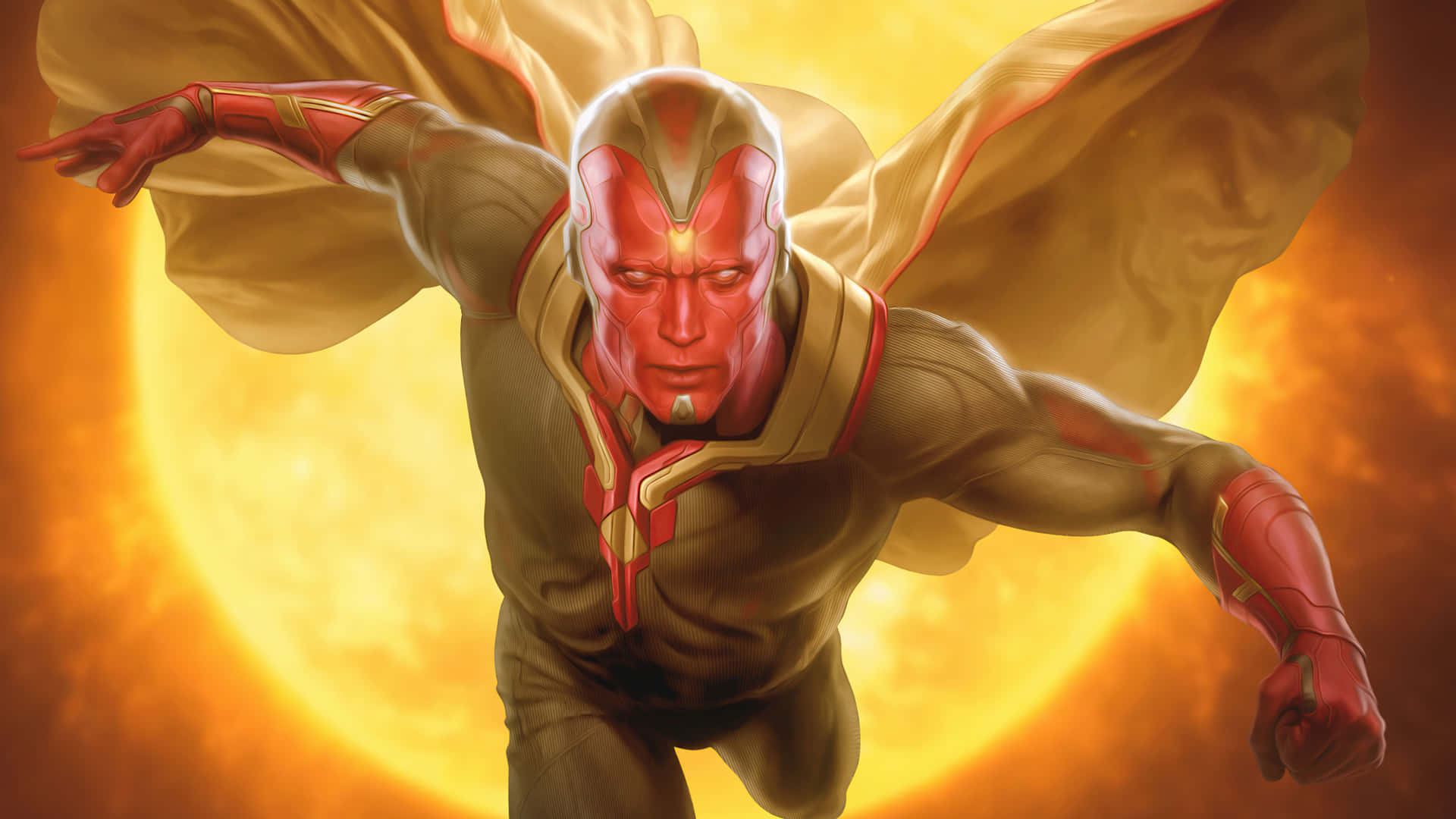 Vision Avengers Superbot Background