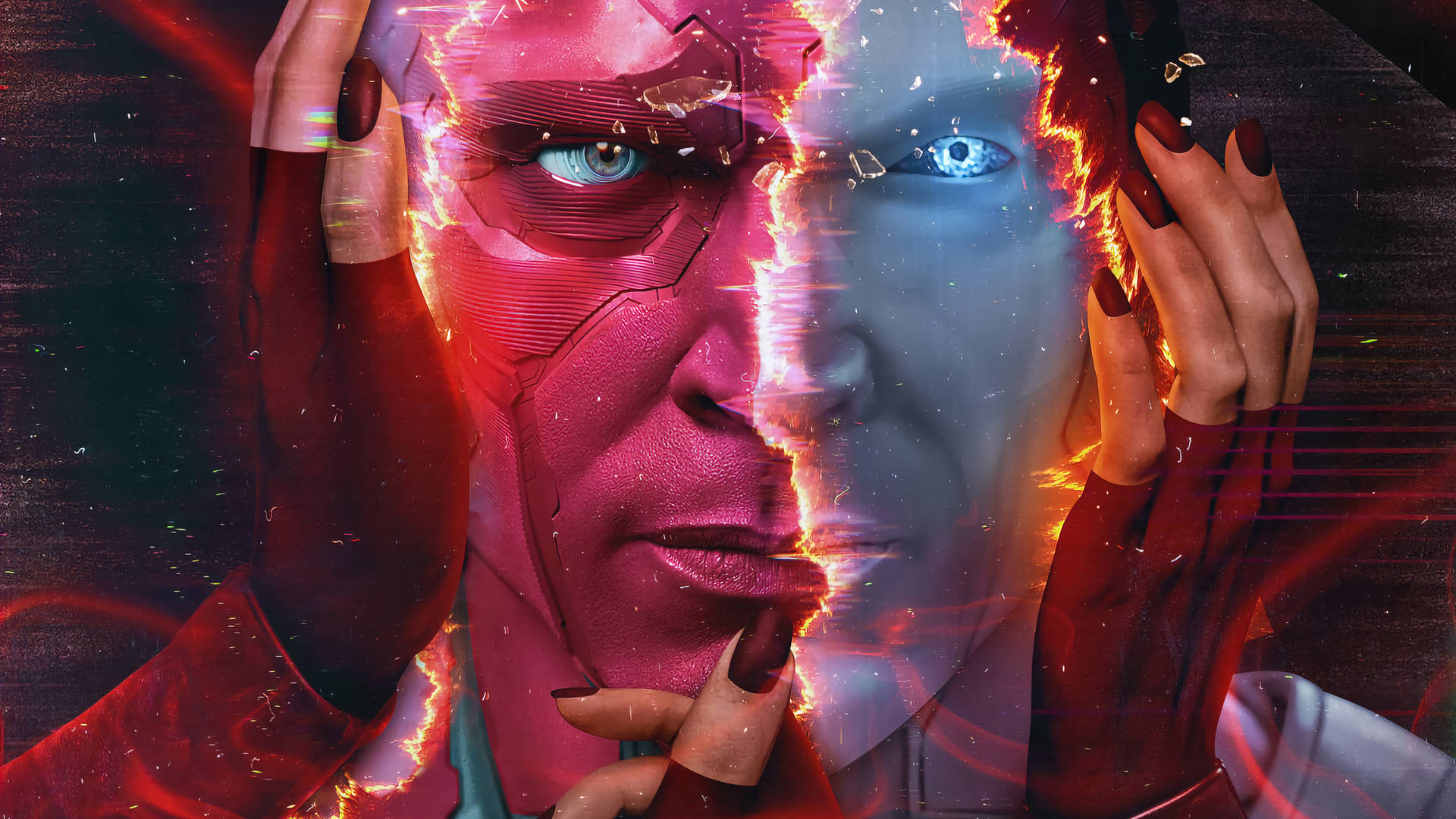 Vision Marvel Hero Desktop Wallpaper Background