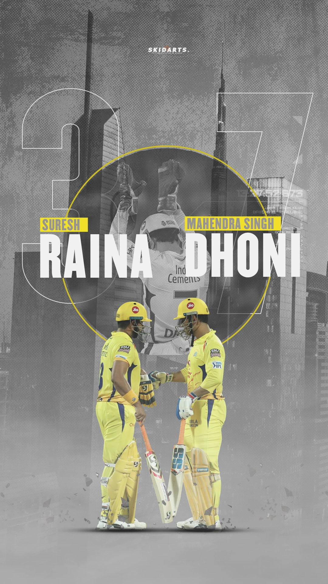 Visionary Leaders Of Csk - Ms Dhoni And Suresh Raina Background