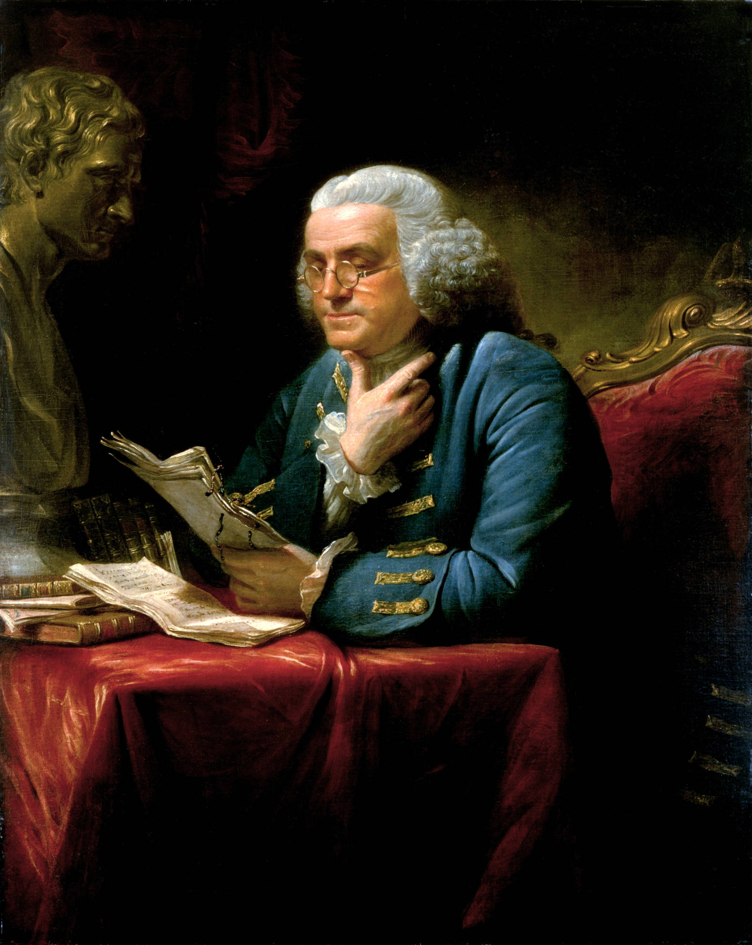 Visionary Spirit Of Innovation - Benjamin Franklin Background