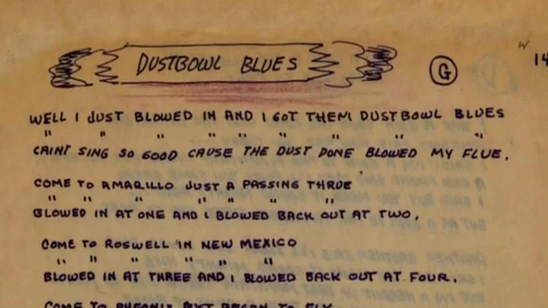 Visionary Wordsmith - Woody Guthrie & His Dust Bowl Blues Lyrics