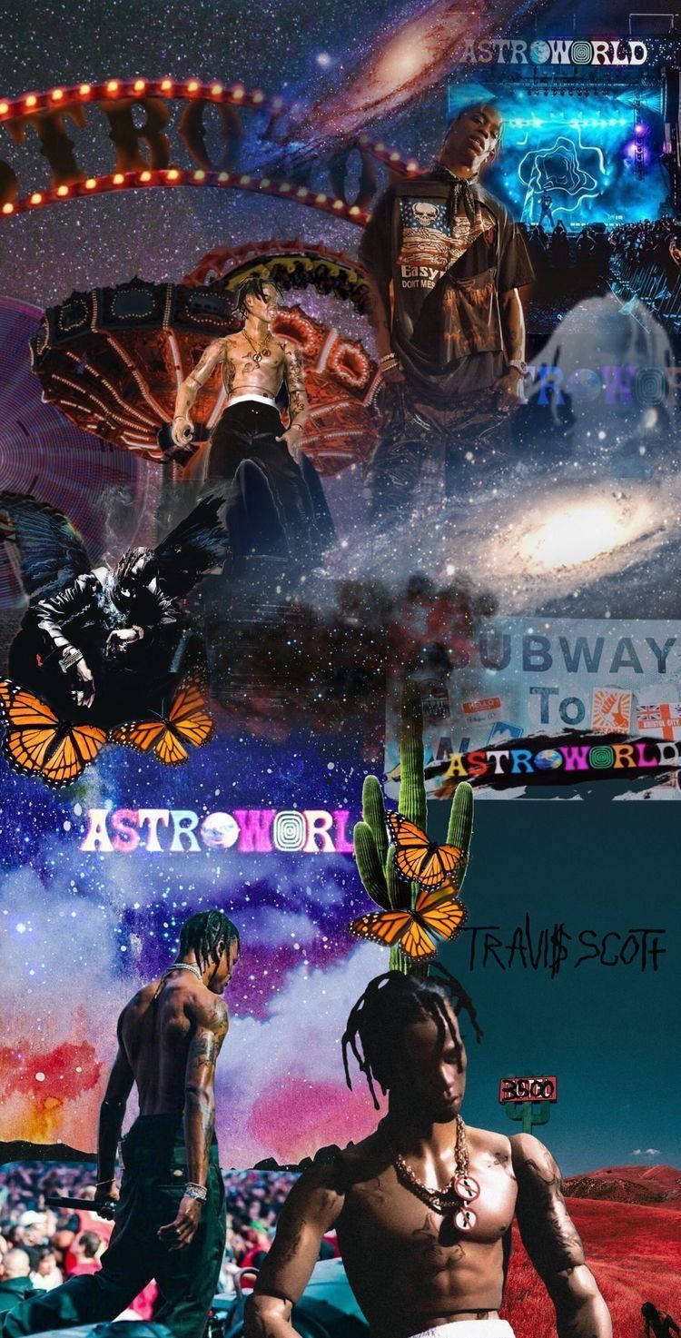 Visit Astroworld With This Digitally Vibrant Phone. Background