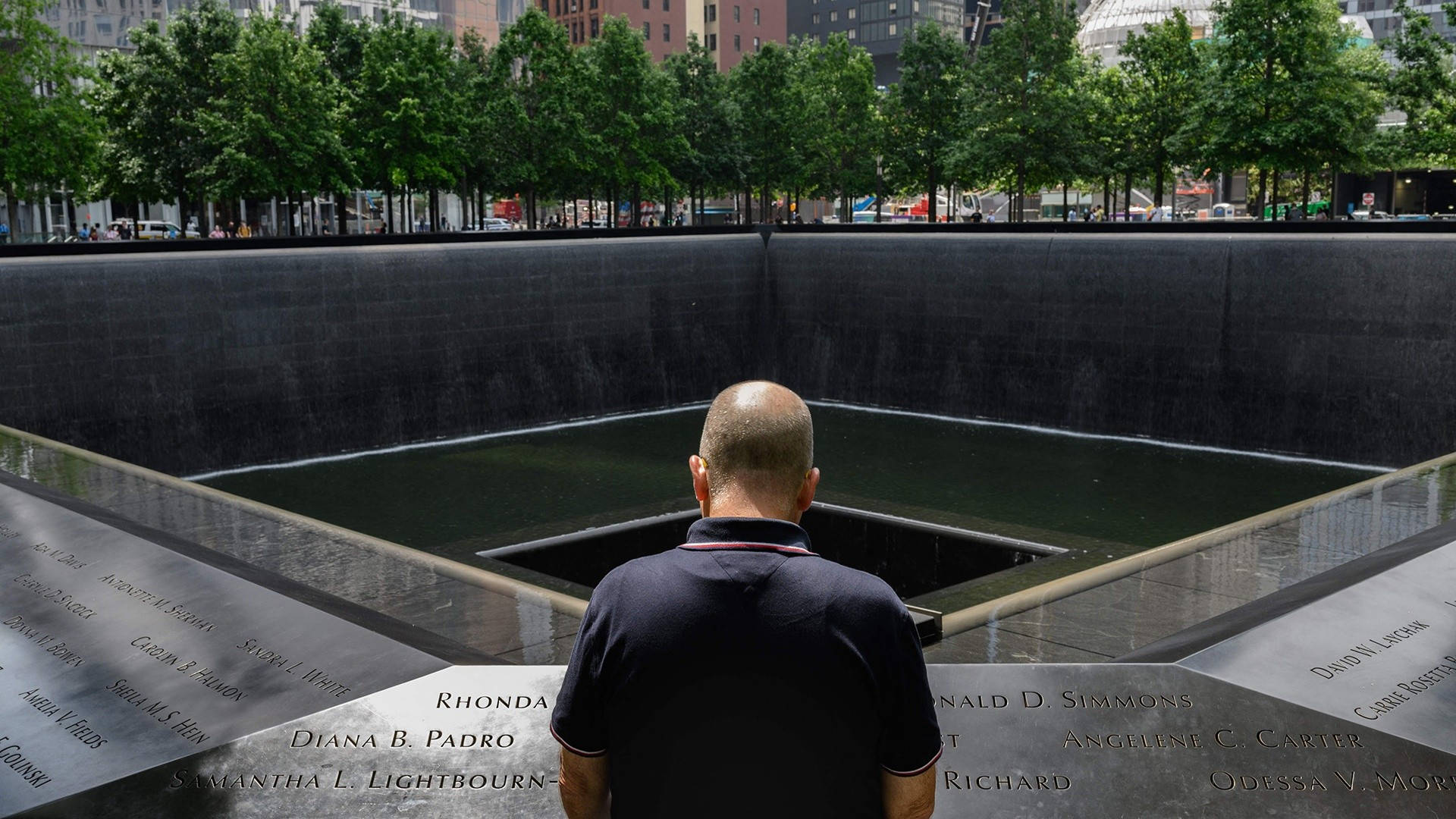 Visiting Ground Zero 911 Memorial Background