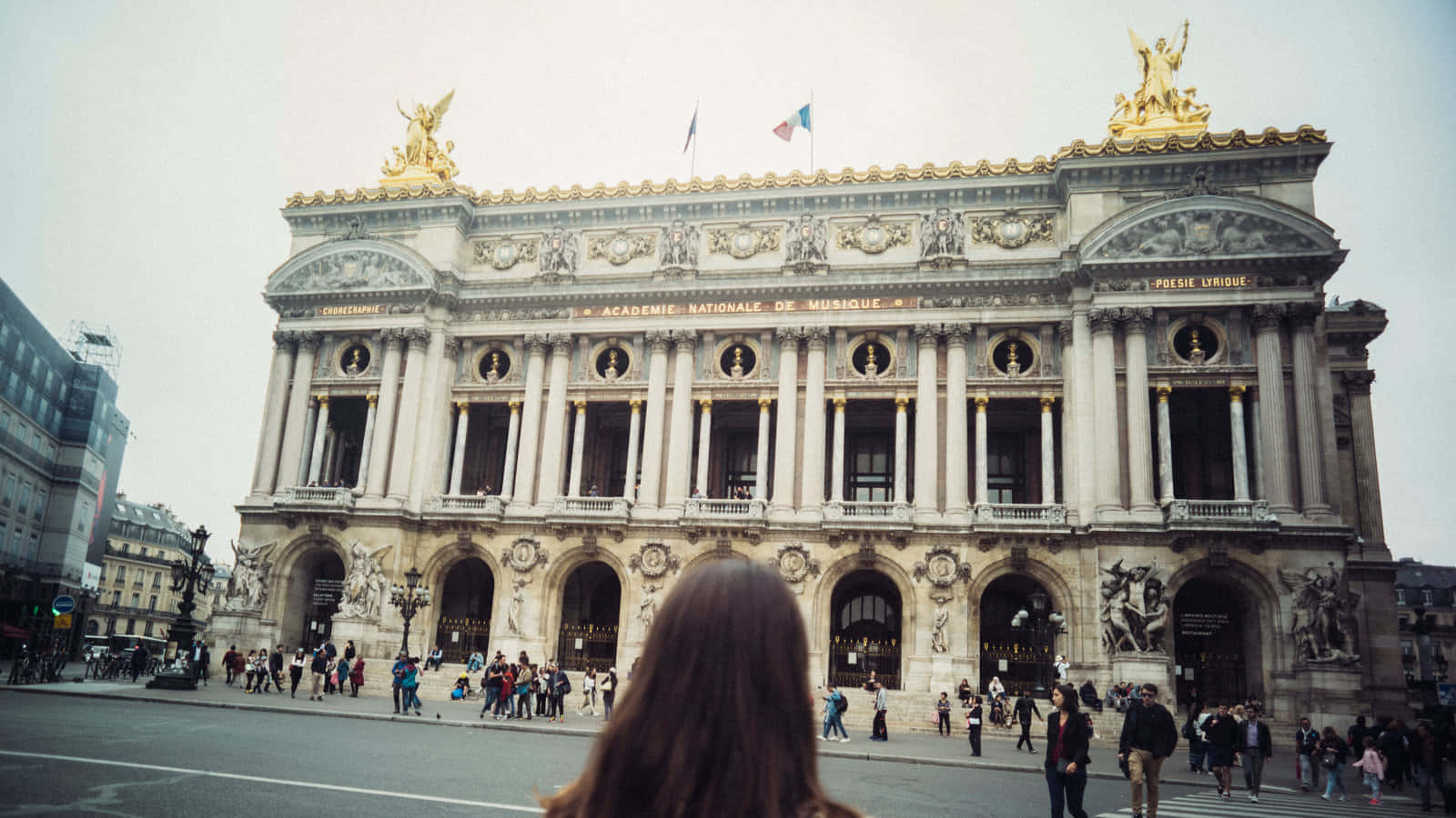 Visiting The Paris Opera House Background