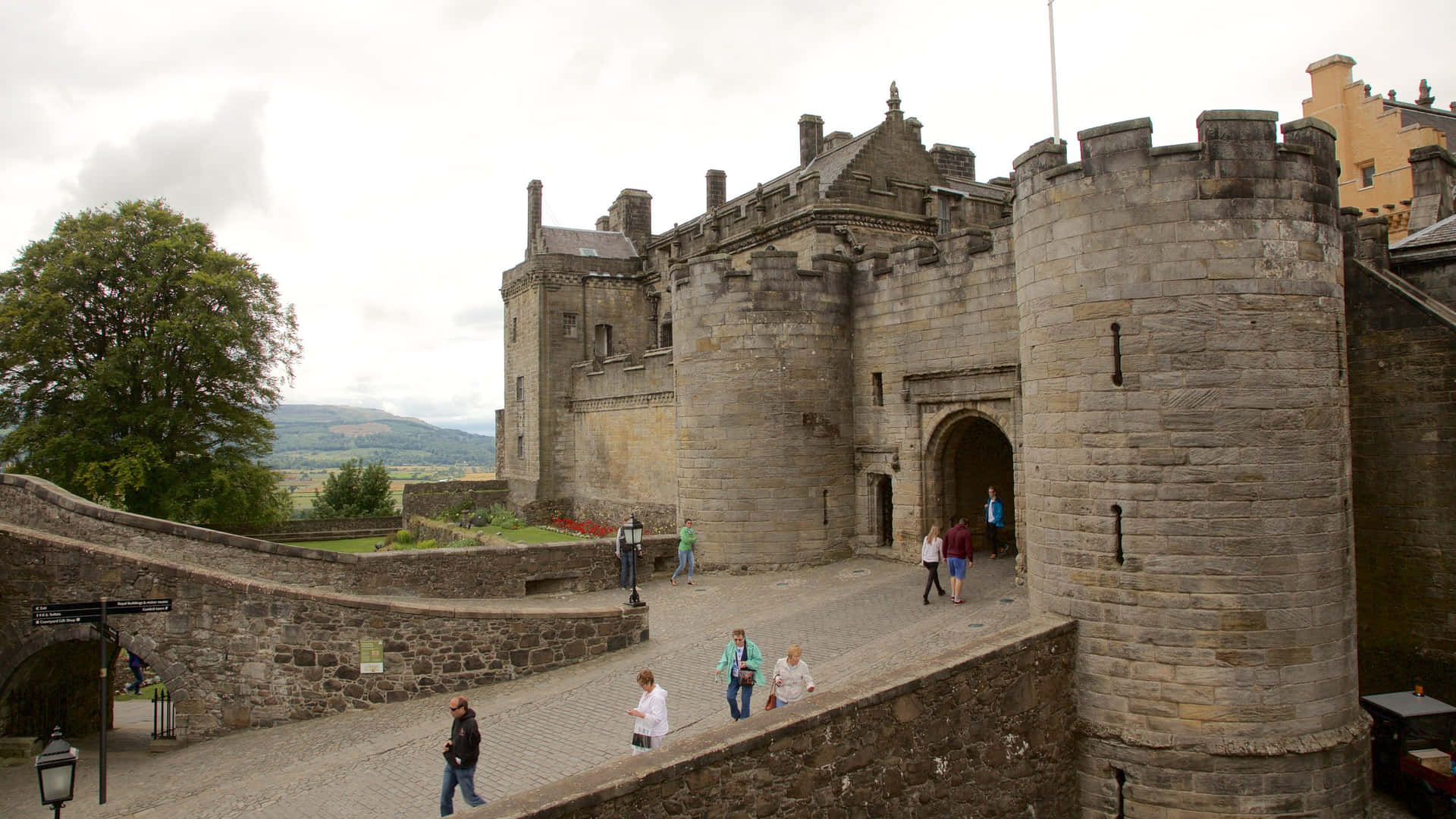 Visitors Exiting And Entering Sterling Castle