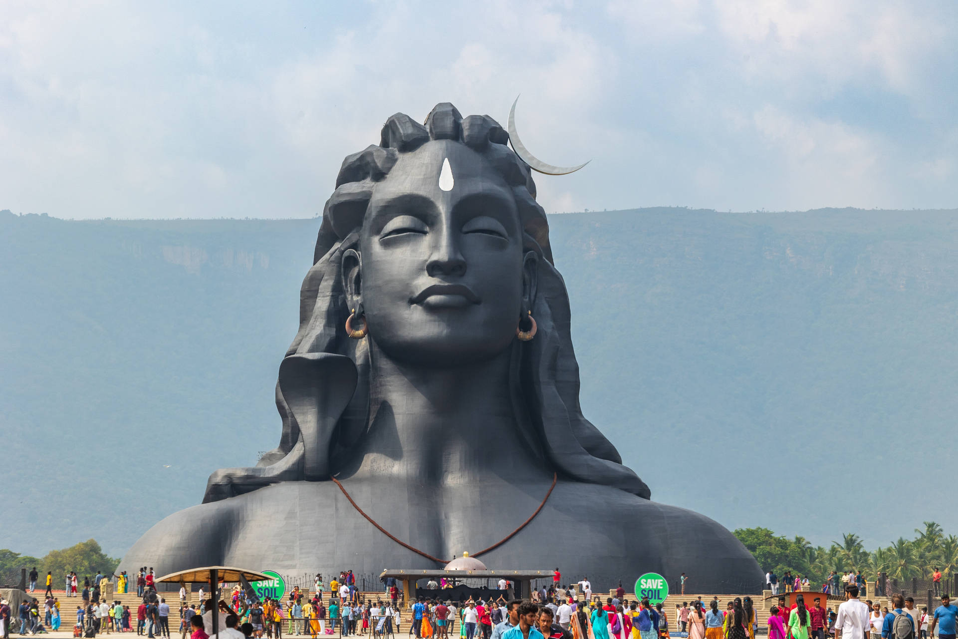 Visitors Of The Adiyogi Shiva Statue