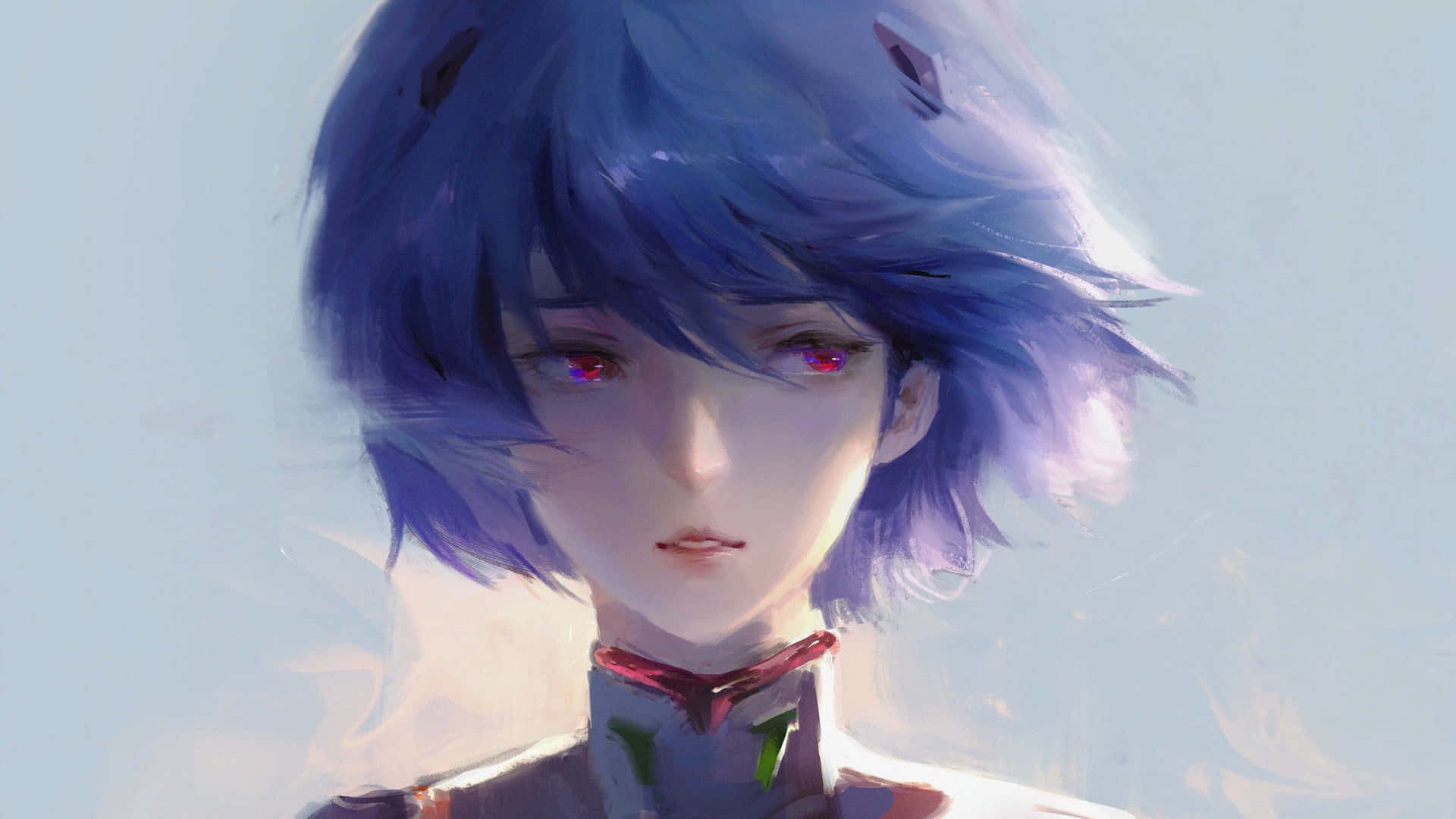 Visual Representation Of The Iconic Evangelion Manga Background