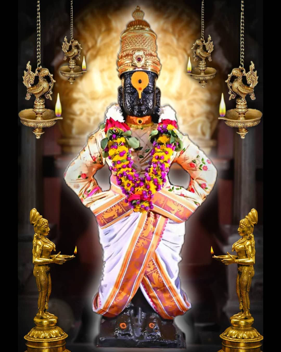 Vithu Mauli At Temple Background