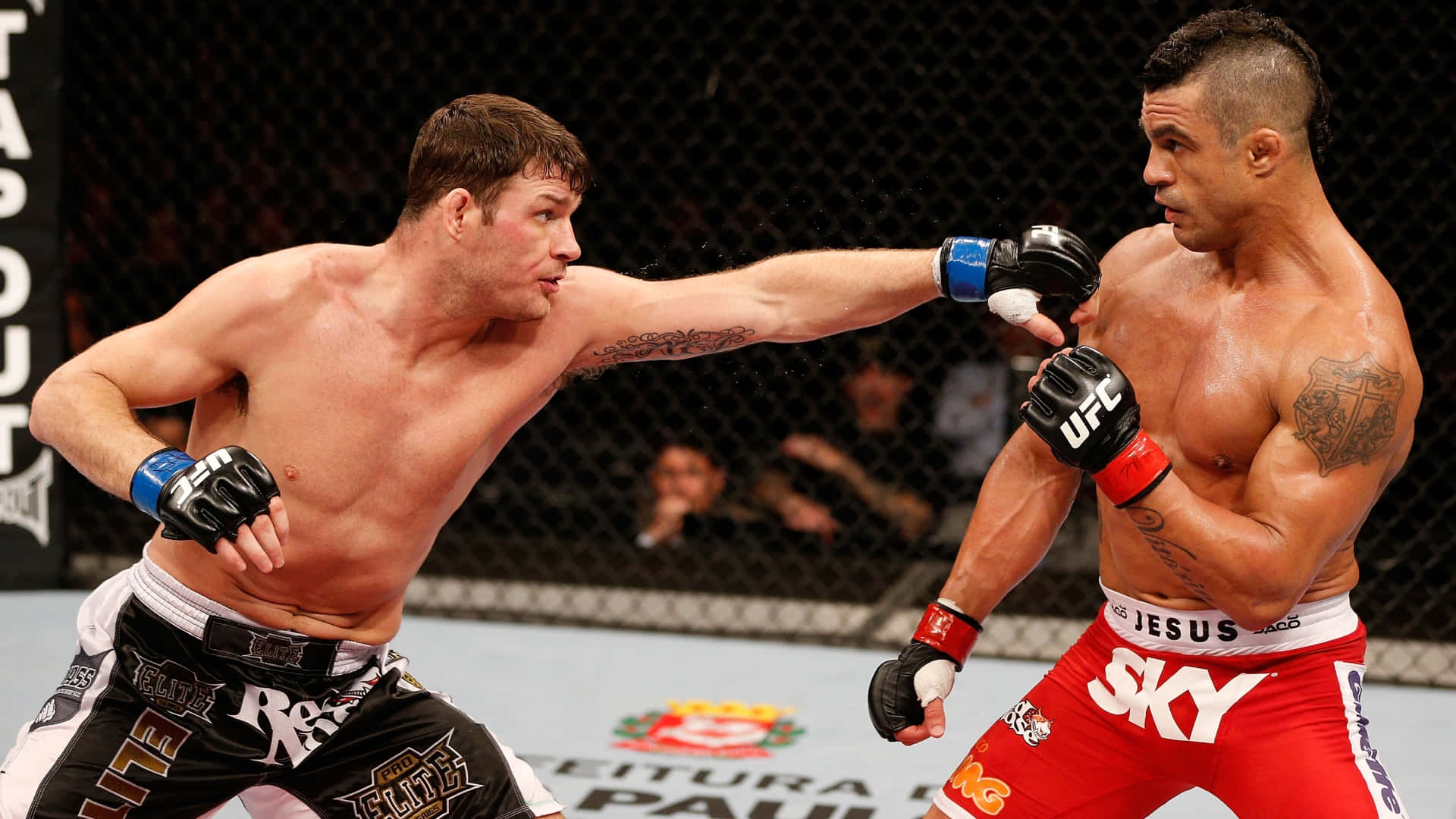 Vitor Belfort Versus Michael Bisping Ufc On Fx Background