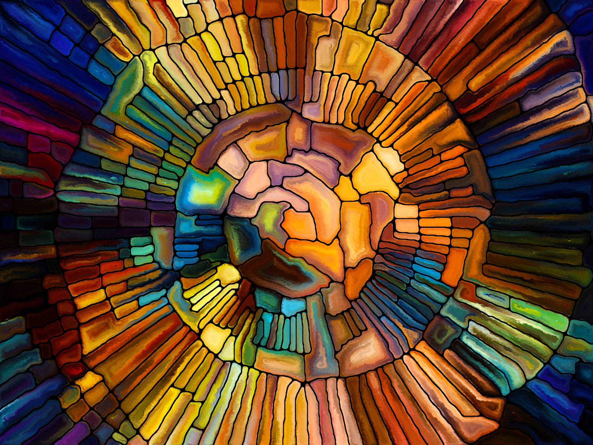 Vitrage Glass Mosaic Background