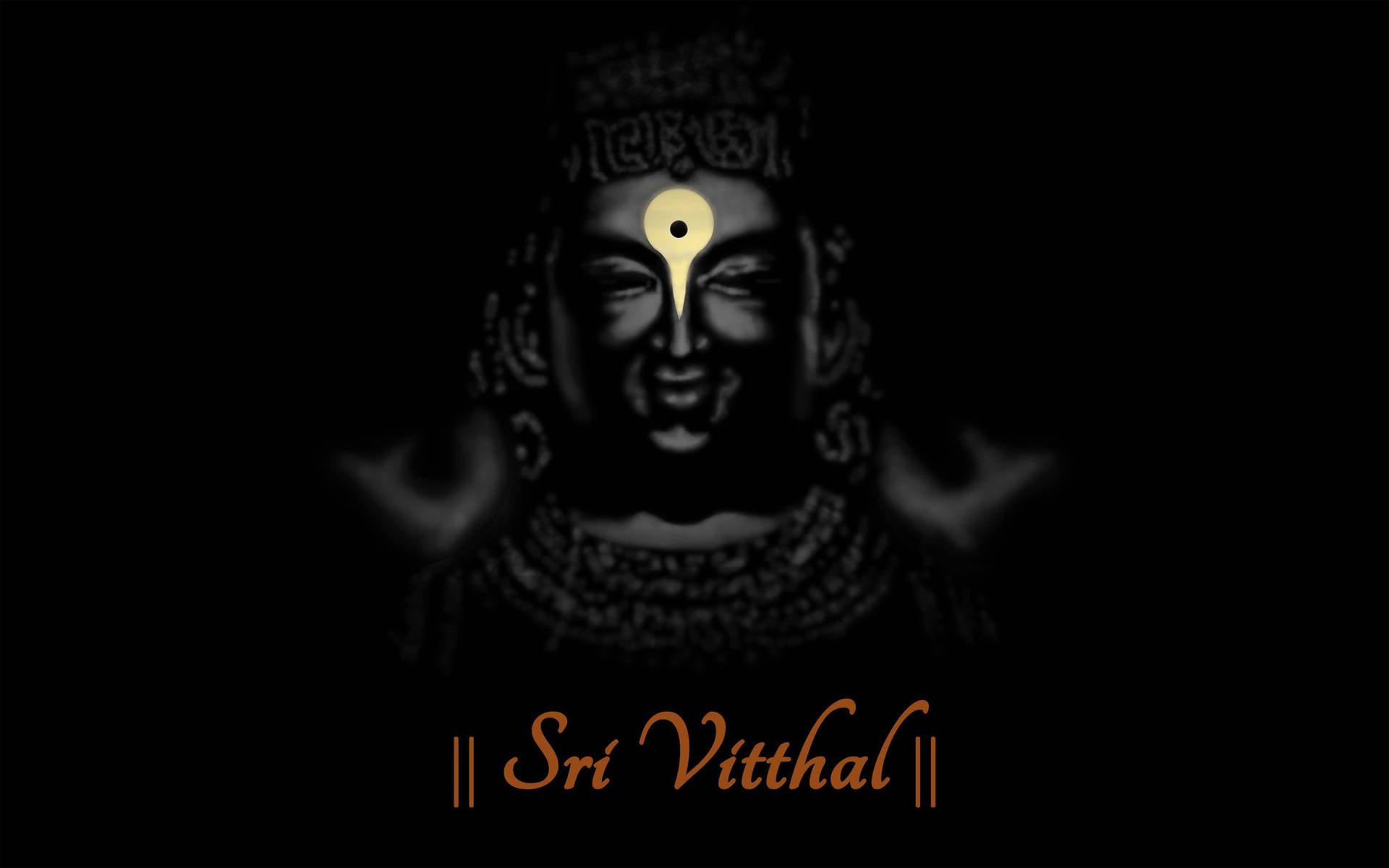 Vitthal Black Monochrome Portrait