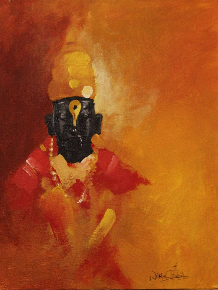 Vitthal Portrait Painting Background