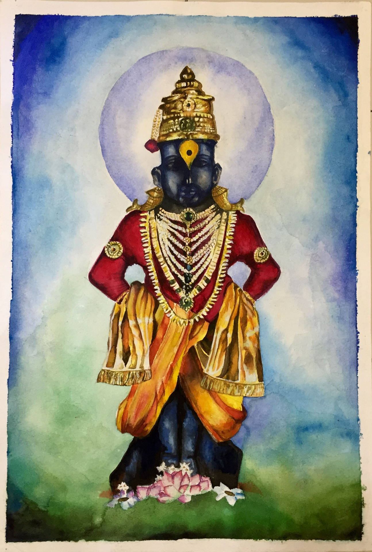 Vitthal Religious Hindu Figure Background