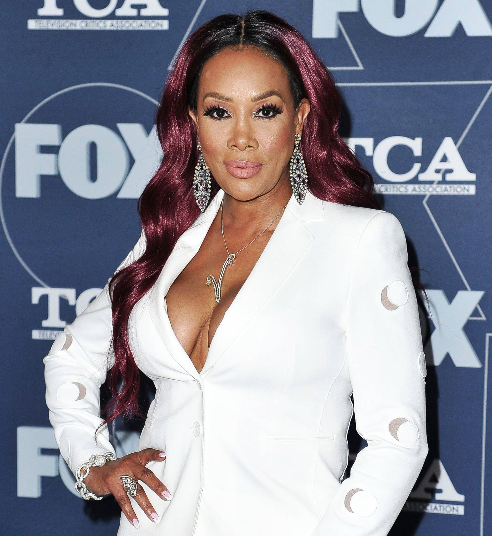 Vivica Fox White Suit