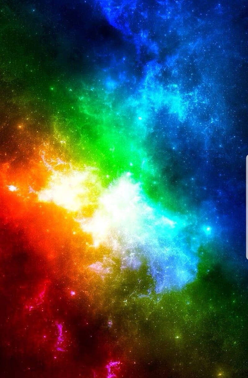 Vivid Colorful Galaxy Background