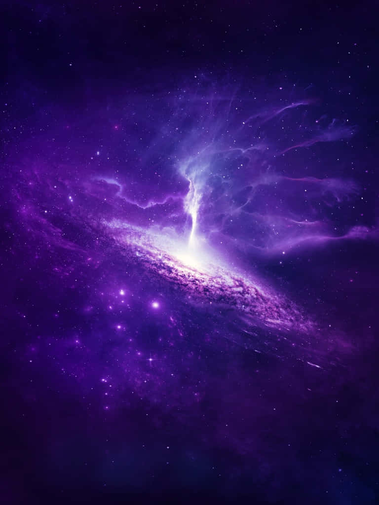 Vivid Purple Galaxy Energy Background