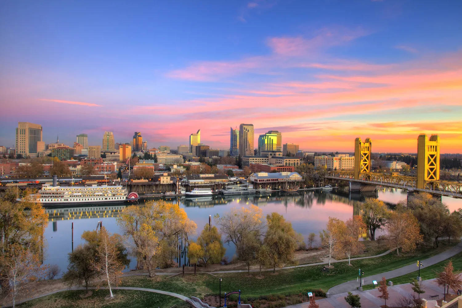 Vivid Sacramento Cityscape