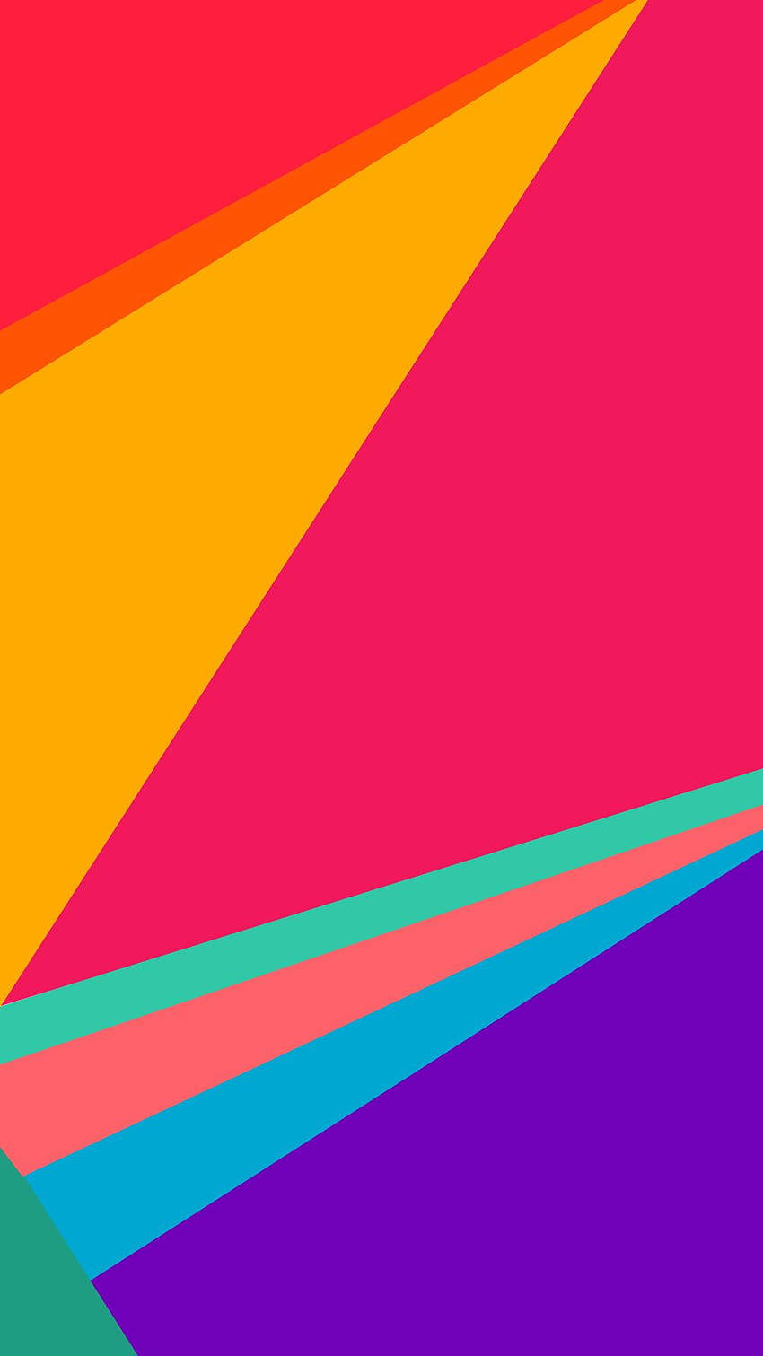 Vivo Y11 Colorful Triangles Background